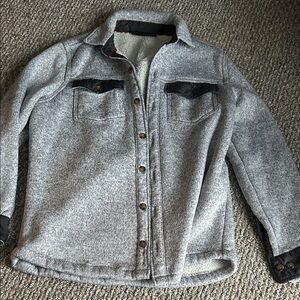 Men's Gray and Black Jacket